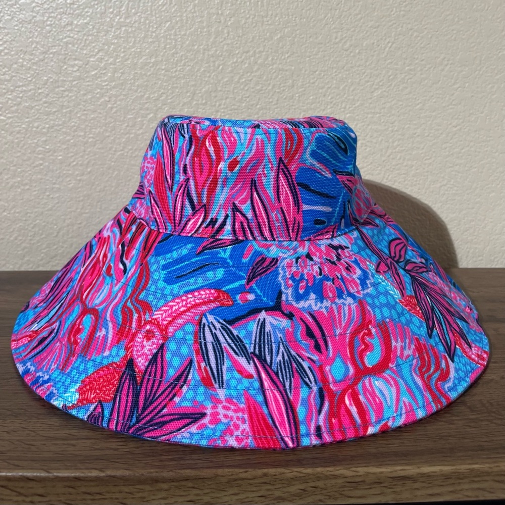 Lilly Pulitzer Pink and Blue Patterned Hat